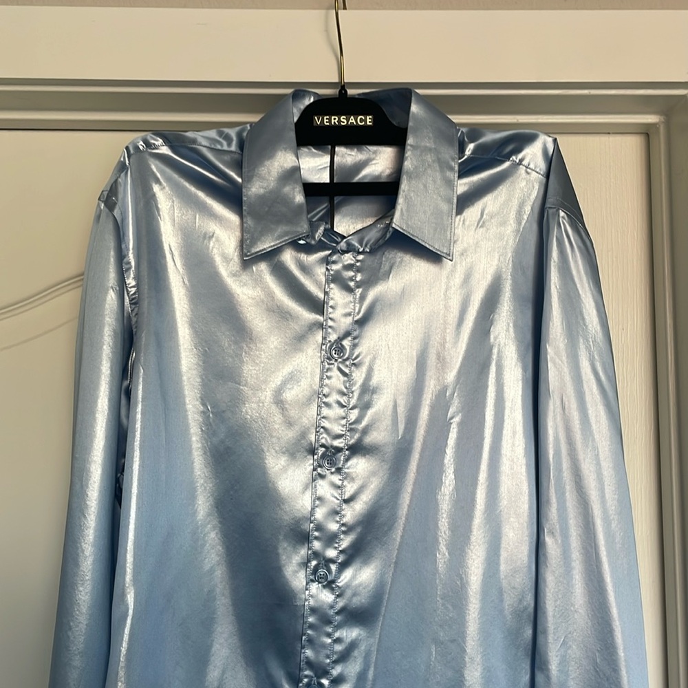 New unworn silk Versace shirt